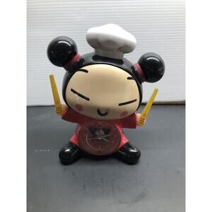 Pucca Alarm Clock VOOZ Anime Kawaii Cartoon Chef Hat Working